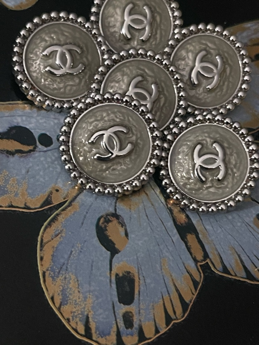 Set of 6 Chanel Buttons